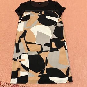 Donna Karan small wm’s Geometric Print Midi Dress